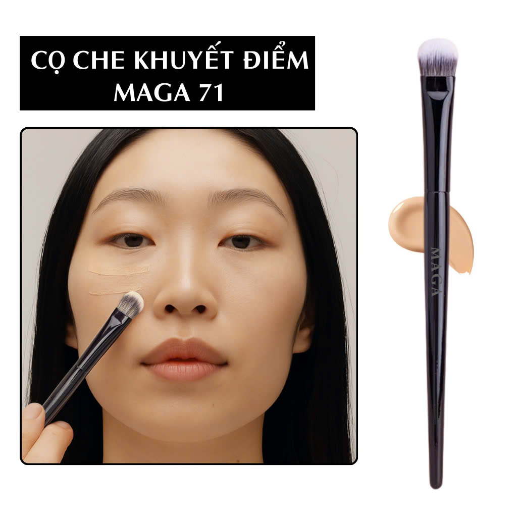 Cọ che khuyết điểm vát xéo dễ xài MAGA Concealer Pro Che Phủ Tự Nhiên MA54